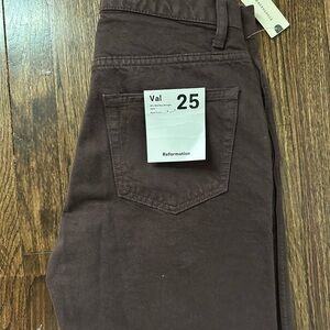 Reformation Val 90s Jeans - Brown, Size 25